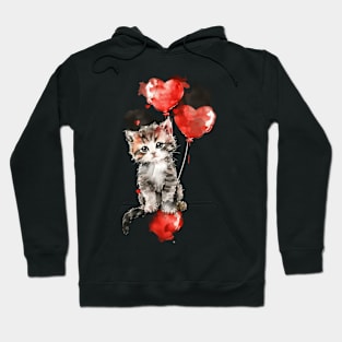 Cat Rainbow Confetti Hoodie